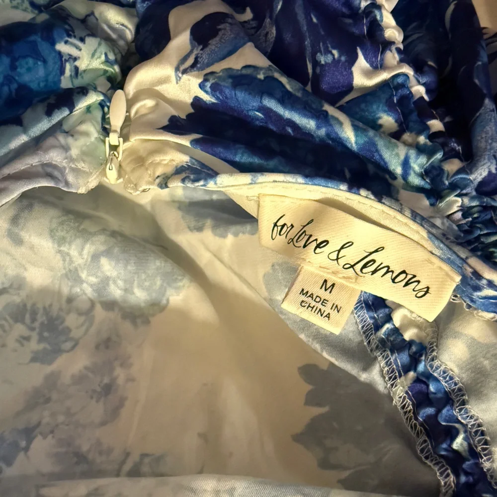 For Love & Lemons Hyacinth Drawstring Ruched Mini Dress - Picture 5 of 7